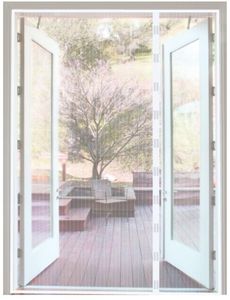 ACTIE! Magneet horgordijn Wit 160 x 240 cm