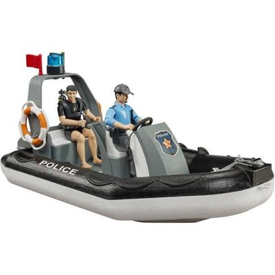 bruder bworld politieboot met zwaailicht modelvoertuig