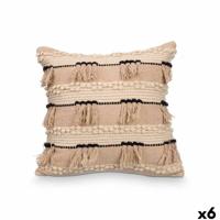 Kussen GiftDecor 4739 Zwart Natuurlijk 45 x 15 x 45 cm (6 Stuks)