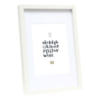 Deknudt Witte fotokader met witte passe-partout 20x25 S66KF1