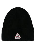 Pyrenex bonnet en maille épaisse à patch logo - Noir - thumbnail