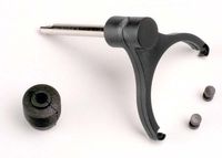 Shift fork-shaft/ shift fork pads (2)/ rubber shift shaft seal - thumbnail