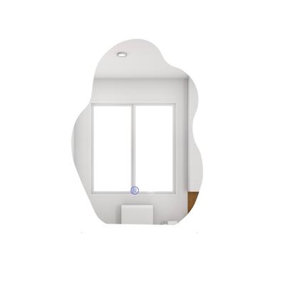 LED-Badkamerspiegel 70 x 50 cm Onregelmatige Vorm Driekleurige Verlichting Anticondens en Breukvast Gehard Glas