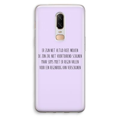 Regenboog: OnePlus 6 Transparant Hoesje