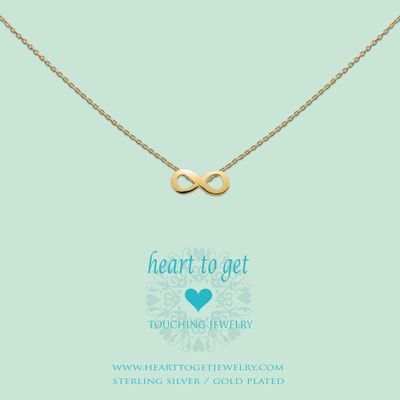 Heart To Get S173INF13G Hanger Symbol Infinity zilver goudkleurig