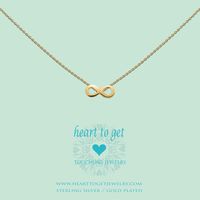 Heart To Get S173INF13G Hanger Symbol Infinity zilver goudkleurig