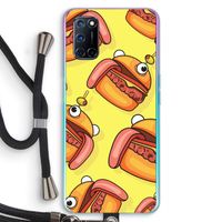 Hamburger: Oppo A72 Transparant Hoesje met koord