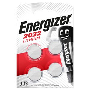 Energizer Lithium-Knoopcelbatterij CR2032 | 3 V DC | 235 mAh | 1 x 4 stuks - EN-637762 EN-637762