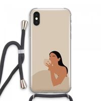 Fresh coffee: iPhone XS Max Transparant Hoesje met koord Fresh coffee: iPhone XS Max Transparant Hoesje met koord