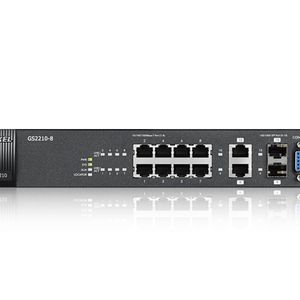 Zyxel GS2210-8 Managed L2 Gigabit Ethernet (10/100/1000) Zwart