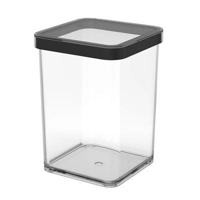 Rotho LOFT Bewaardoos 10x10x14.2 cm 1L Zwart/Transparant