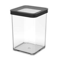 Rotho LOFT Bewaardoos 10x10x14.2 cm 1L Zwart/Transparant