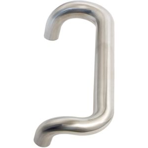 deurgreep gebogen gatdeel 32x332mm 610 rvs ma