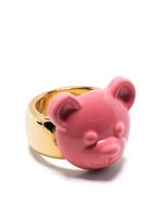 Moschino bague Teddy Bear - Rose