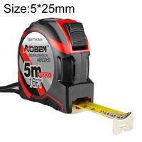 Aoben intrekbare liniaal meten Tape draagbare Pull liniaal Mini meetlint lengte: 5m breedte: 25mm