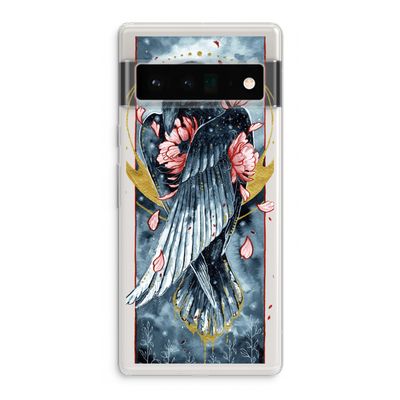 Golden Raven: Google Pixel 6 Pro Transparant Hoesje