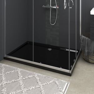 VidaXL Douchebak rechthoekig 80x120 cm abs zwart