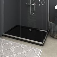 VidaXL Douchebak rechthoekig 80x120 cm abs zwart