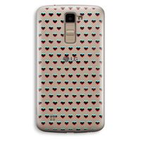 Hartjes: LG K10 (2016) Transparant Hoesje