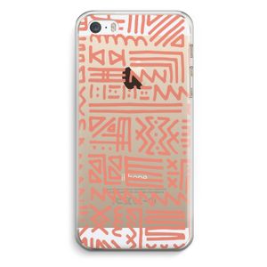 Marrakech Pink: iPhone 5 / 5S / SE Transparant Hoesje