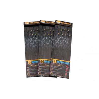 Guru Guru Super LWG Bait Band Rigs 6 Inch Size 14 (0.17mm)