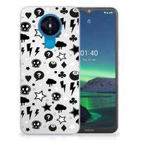 Silicone Back Case Nokia 1.4 Silver Punk - thumbnail