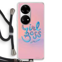 Girl boss: Huawei P50 Pro Transparant Hoesje met koord