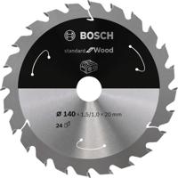 Bosch Accessories Bosch 2608837671 Hardmetaal-cirkelzaagblad 140 x 20 mm Aantal tanden: 24 1 stuk(s)