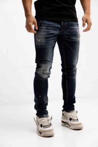 My Brand Ruby Red Spotted Jeans Heren Blauw - Maat 28 - Kleur: RoodBlauw | Soccerfanshop