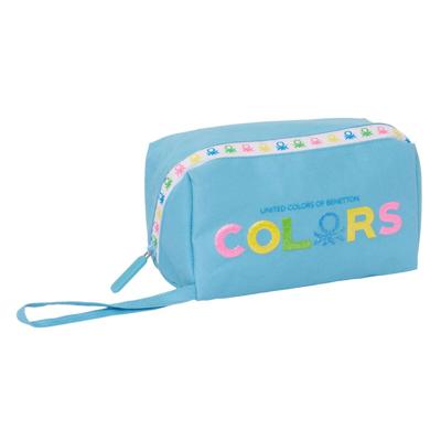Schoolpennenzak Benetton Spring Hemelsblauw 22 x 10 x 10 cm