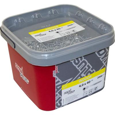 DynaPlus Schroeven Unischroef PK TX-25 5.0x100/55 Verzinkt Deeldraad 350st.