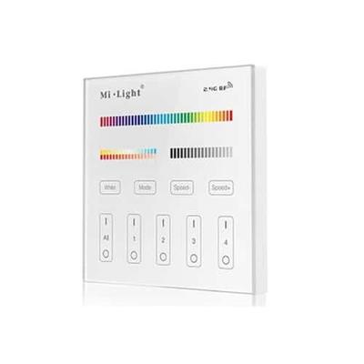 Smart RGBW touch paneel wandsbediening 4 zones 1.5Volt batterij