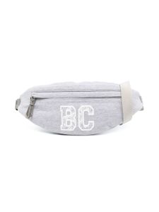 Brunello Cucinelli Kids sac banane à logo imprimé - Gris