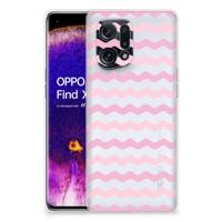 OPPO Find X5 | TPU bumper | Waves Roze