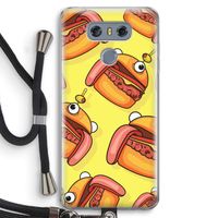 Hamburger: LG G6 Transparant Hoesje met koord