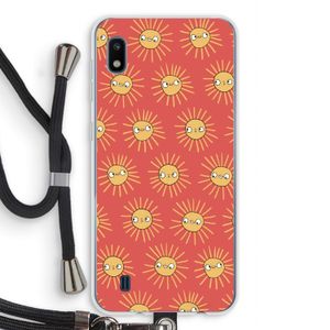 Zon: Samsung Galaxy A10 Transparant Hoesje met koord
