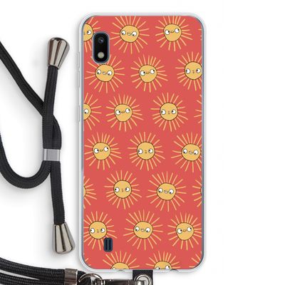 Zon: Samsung Galaxy A10 Transparant Hoesje met koord