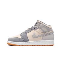 Air Jordan 1 Mid SE Coconut Milk Particle Grey (GS)