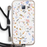 Terrazzo N°8: Samsung Galaxy J3 (2016) Transparant Hoesje met koord