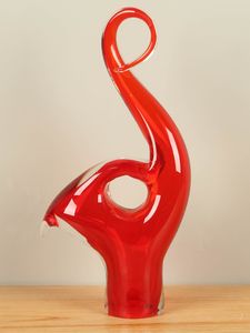 Glasobject rood, 40 cm, A006