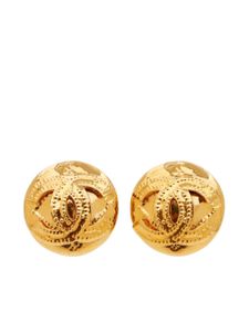 CHANEL Pre-Owned boucles d'oreilles Coco à clip (1994)