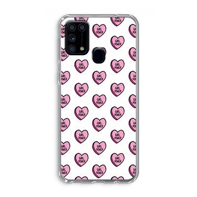 GIRL POWER: Samsung Galaxy M31 Transparant Hoesje