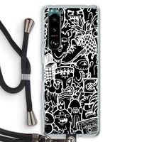 Vexx Black Mixtape: Sony Xperia 5 III Transparant Hoesje met koord