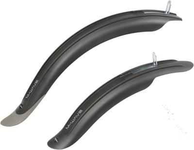 M-Wave spatborden set mud max 16/20 inch zwart