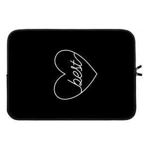 Best heart black: Laptop sleeve 13 inch