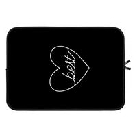 Best heart black: Laptop sleeve 13 inch Best heart black: Laptop sleeve 13 inch