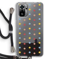 Bollen: Xiaomi Redmi Note 10S Transparant Hoesje met koord