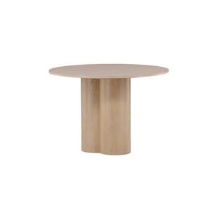 Fjôrd - Eettafel MDF Whitewash Rond - Ø110x76cm - Olivia