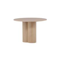 Fjôrd - Eettafel MDF Whitewash Rond - Ø110x76cm - Olivia