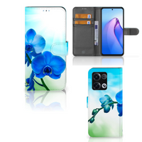 OPPO Reno8 Pro Hoesje Orchidee Blauw - Cadeau voor je Moeder